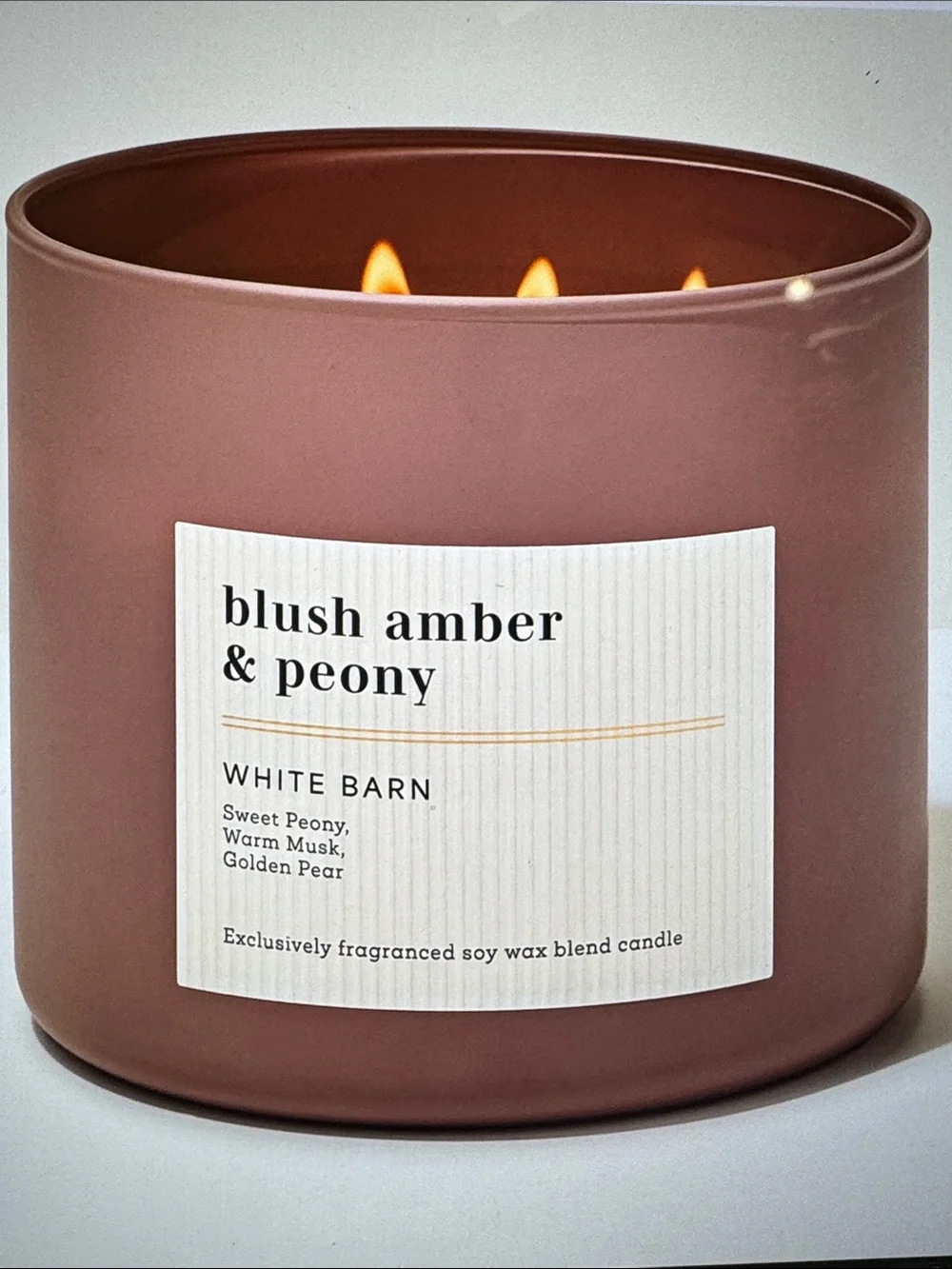 White Barn Blush Amber & Peony Candle