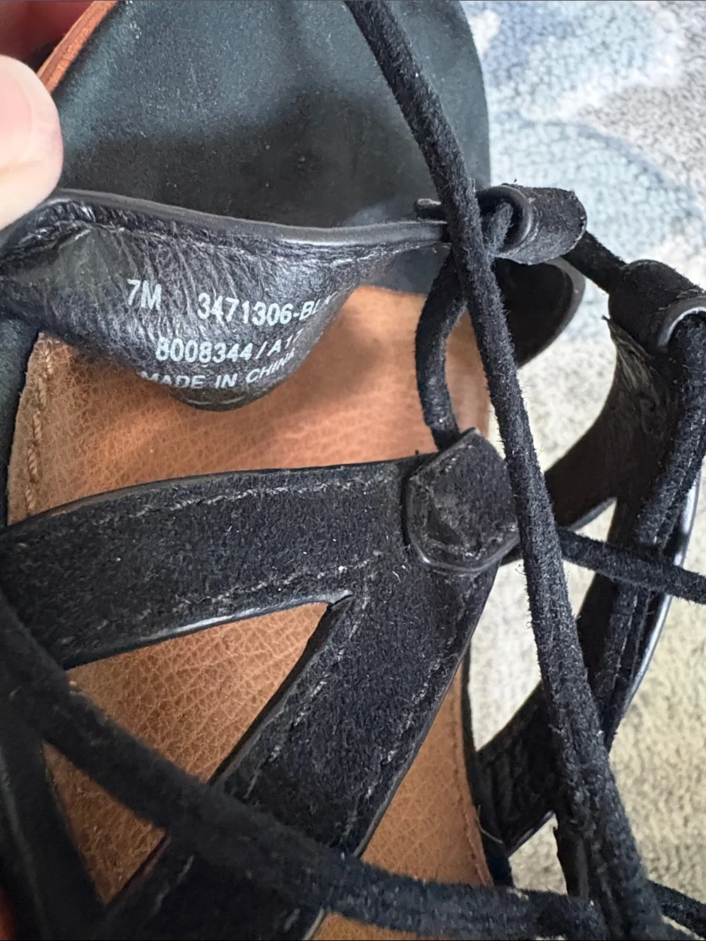Frye black suede