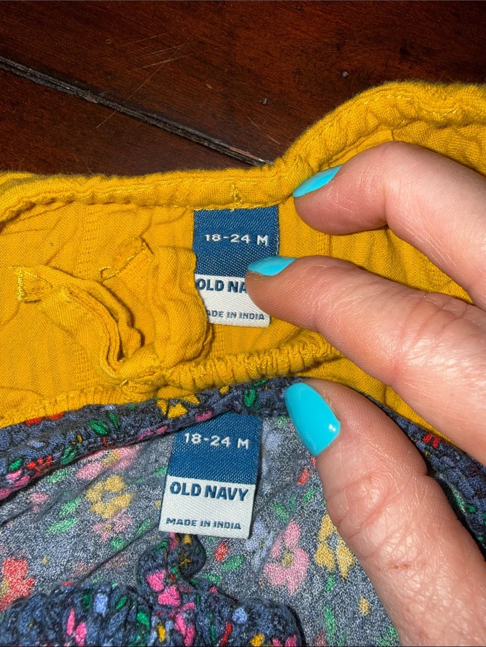 Old Navy yellow blue