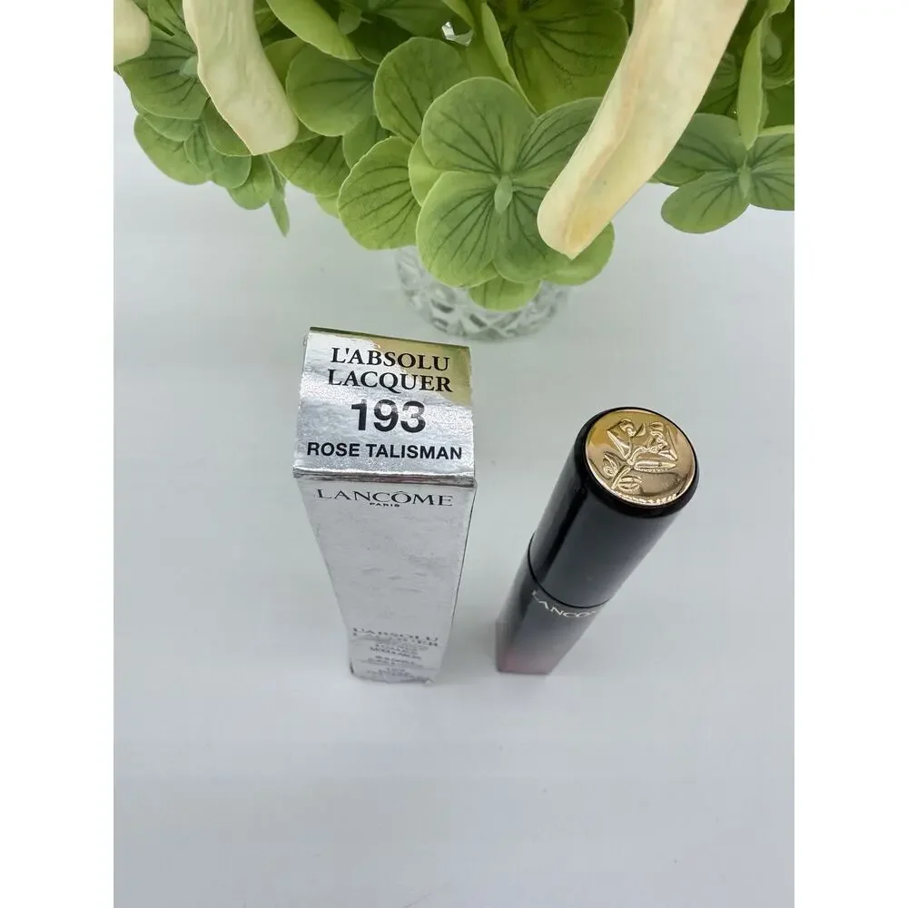 Lancome L'absolu Lacquer Shine & Color Longwear Lip Color 193 Rose Talisman 8ml