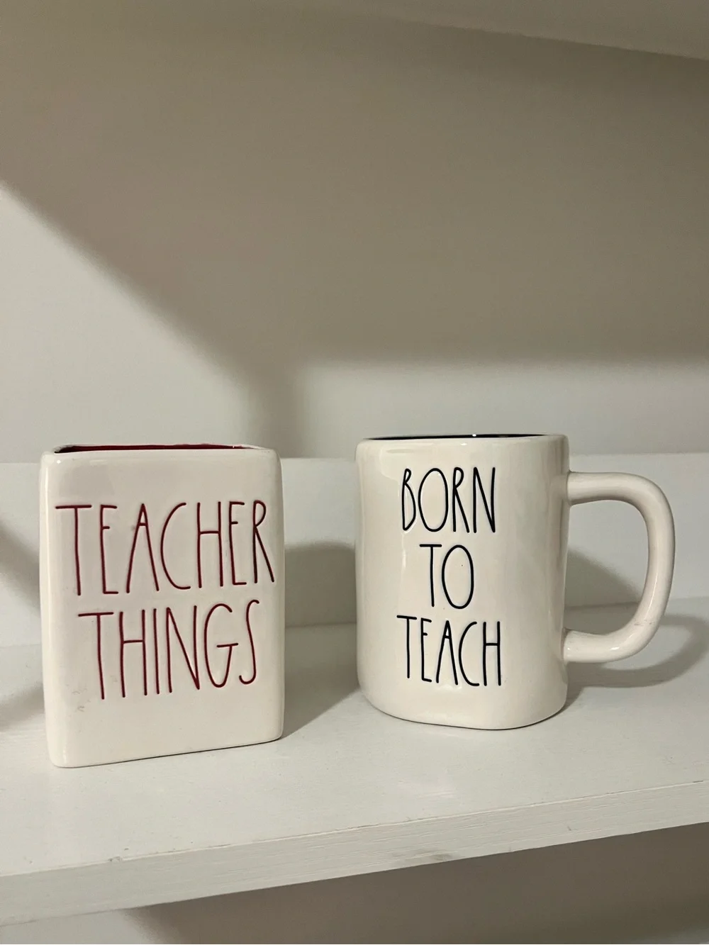 Rae Dunn Teacher Mug and desk organizer