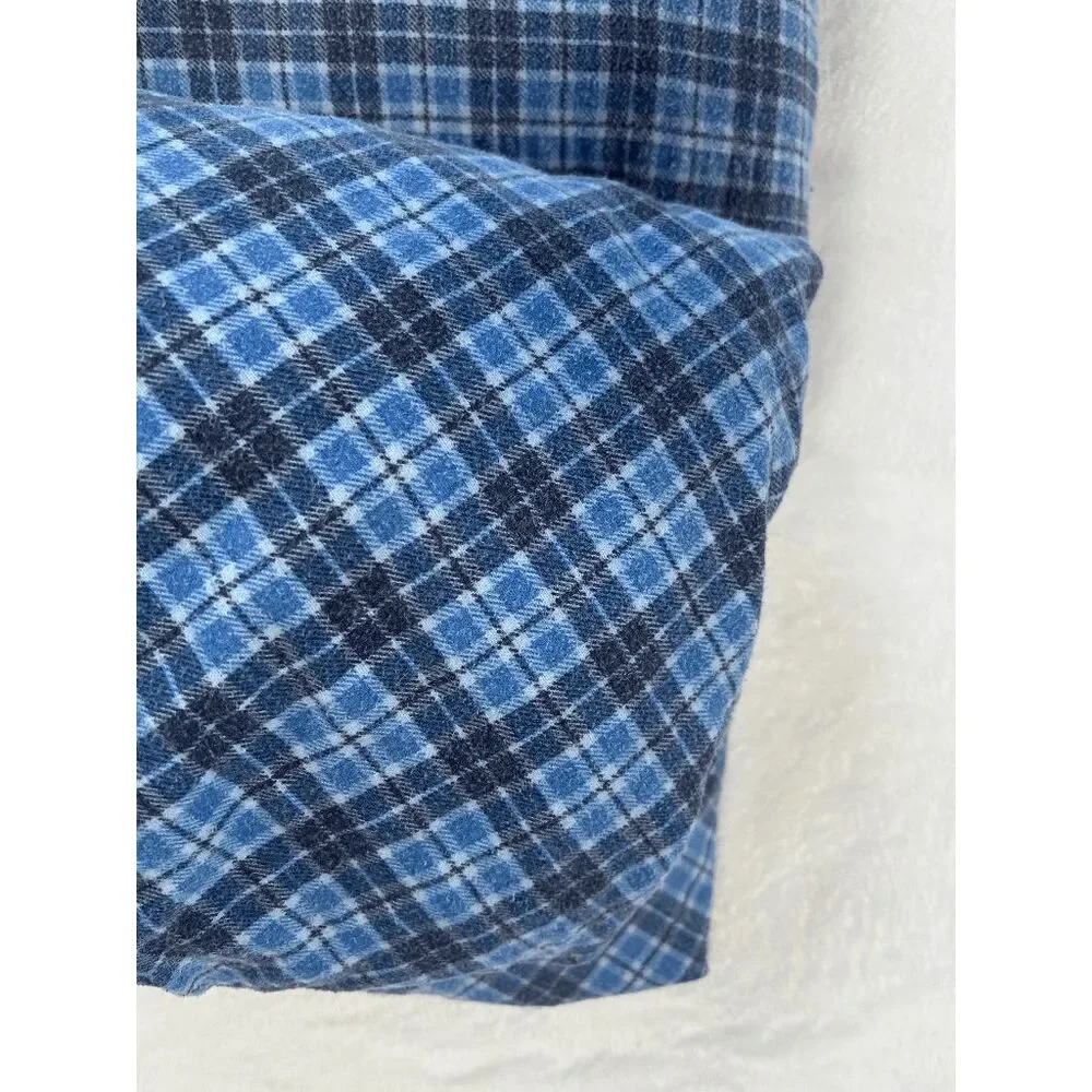 Cannon 100% Cotton Flannel Vintage Blue Twin Sheet Set, Cabin, Cottage