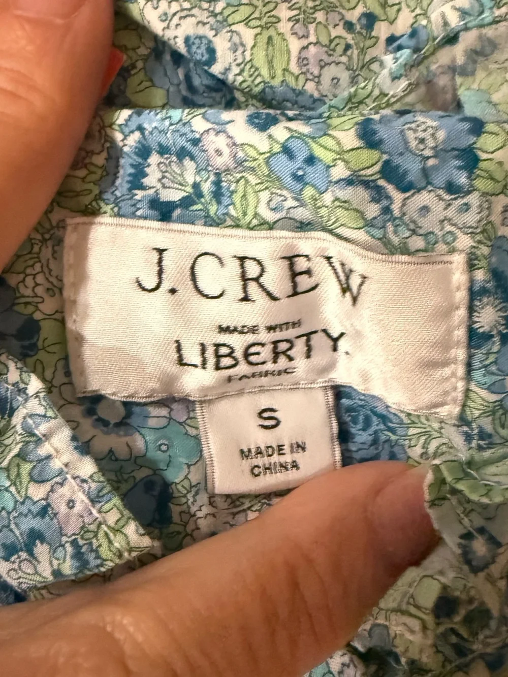 J. Crew floral wash