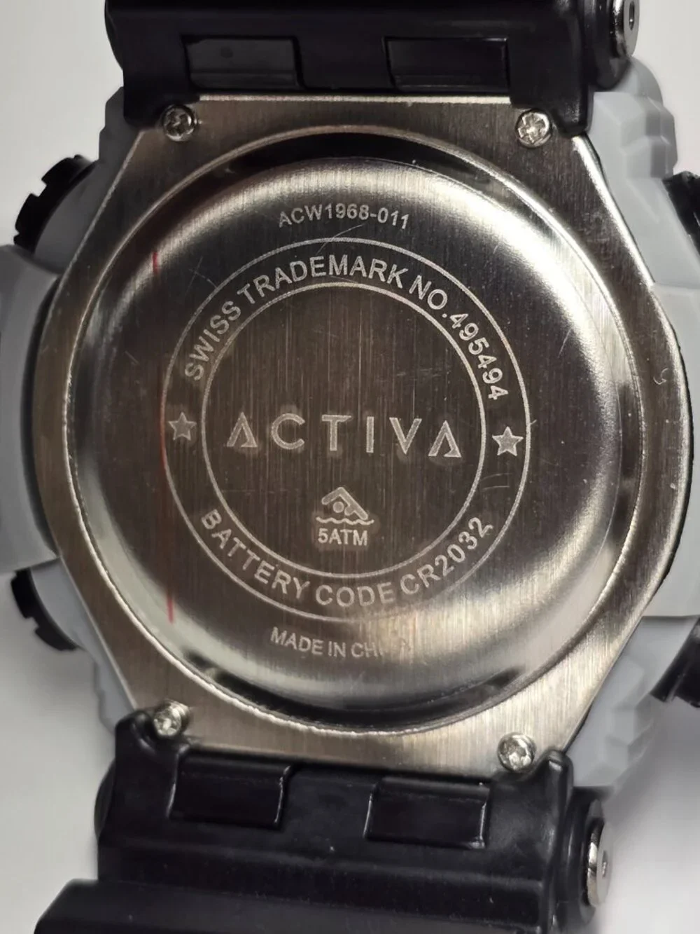 Activa X Invicta Digital Men's Watch - 53.4mm, Black, Grey (ACW1968-011)