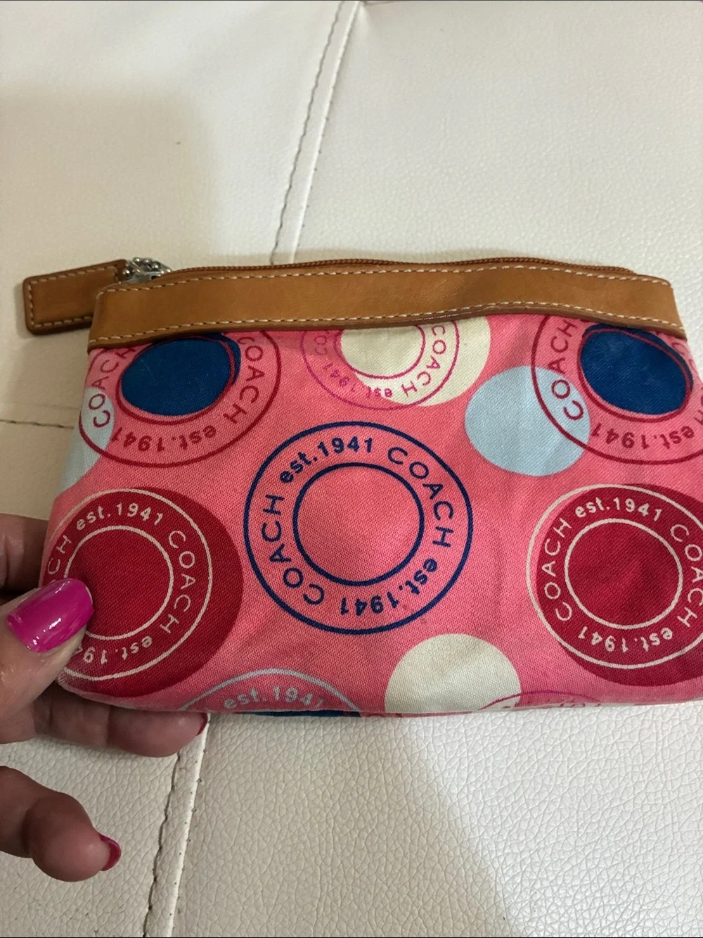 Coach cosmetic pouch