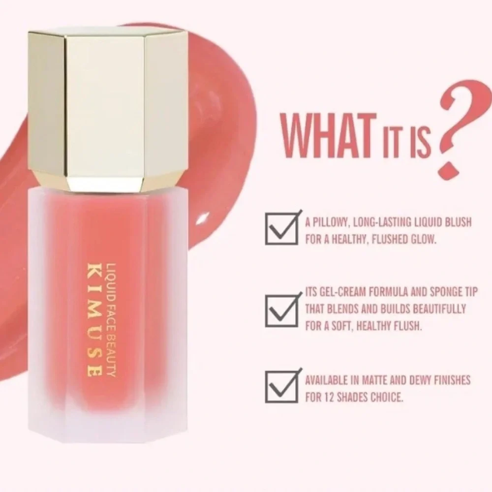 💎 KIMUSE Liquid Blush in Color: Alice 02 New In Box Full-Size