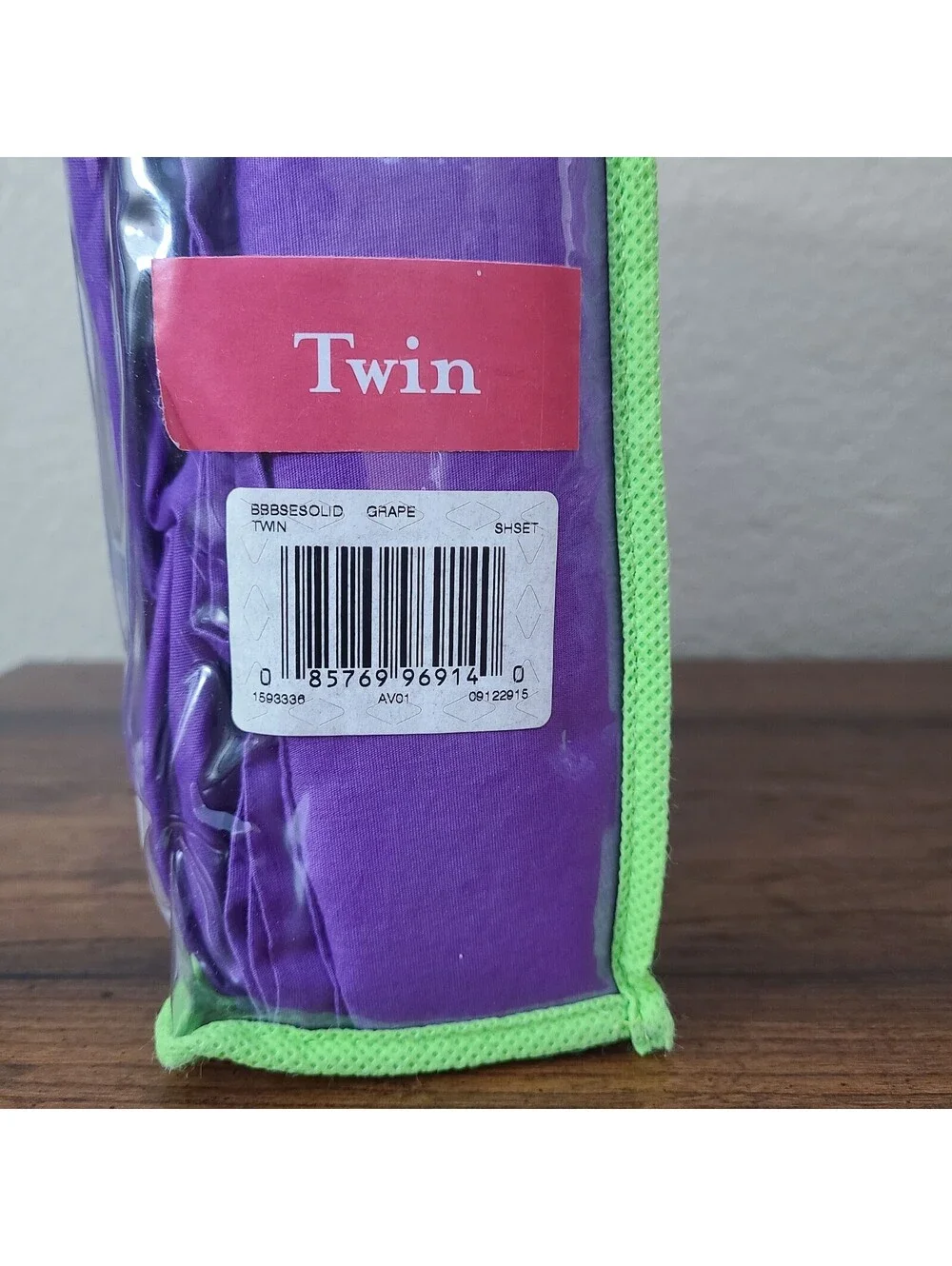 Twin Sheet Set Deep Pocket Purple 100% Cotton TC New Bedding