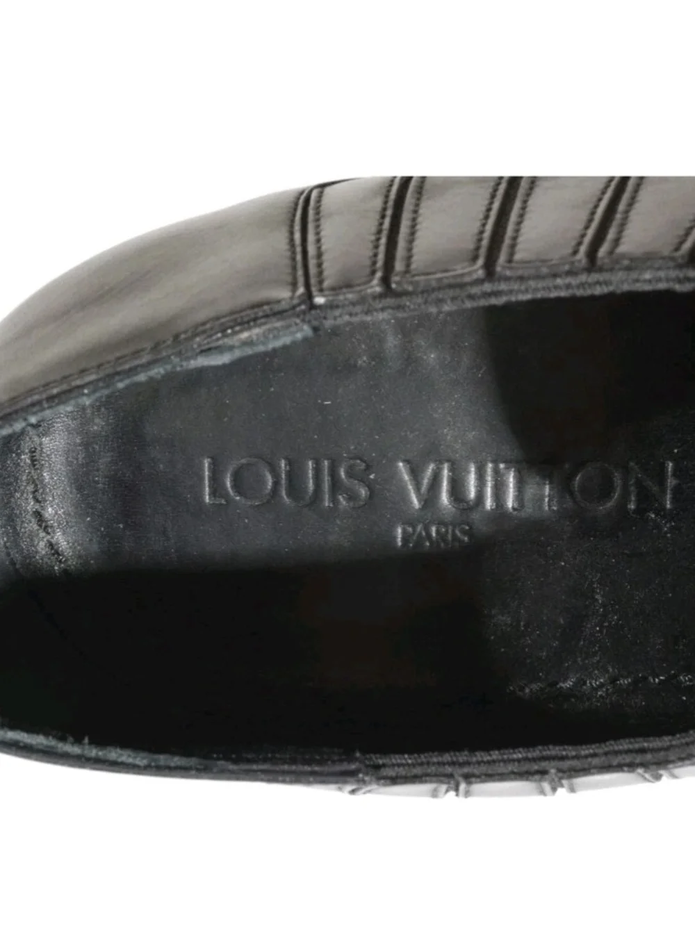 Louis Vuitton Black Leather Cap-Toe Oxford Dress Shoes 11UK/12US