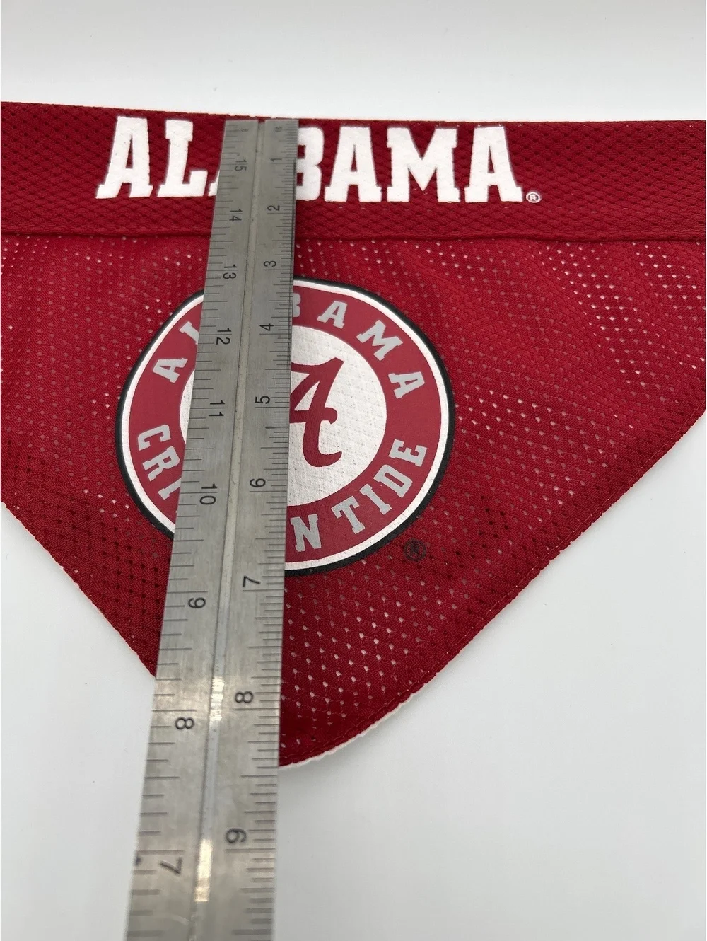 Alabama Crimson Tide Reversible Pet Bandana - Red and White Polyester