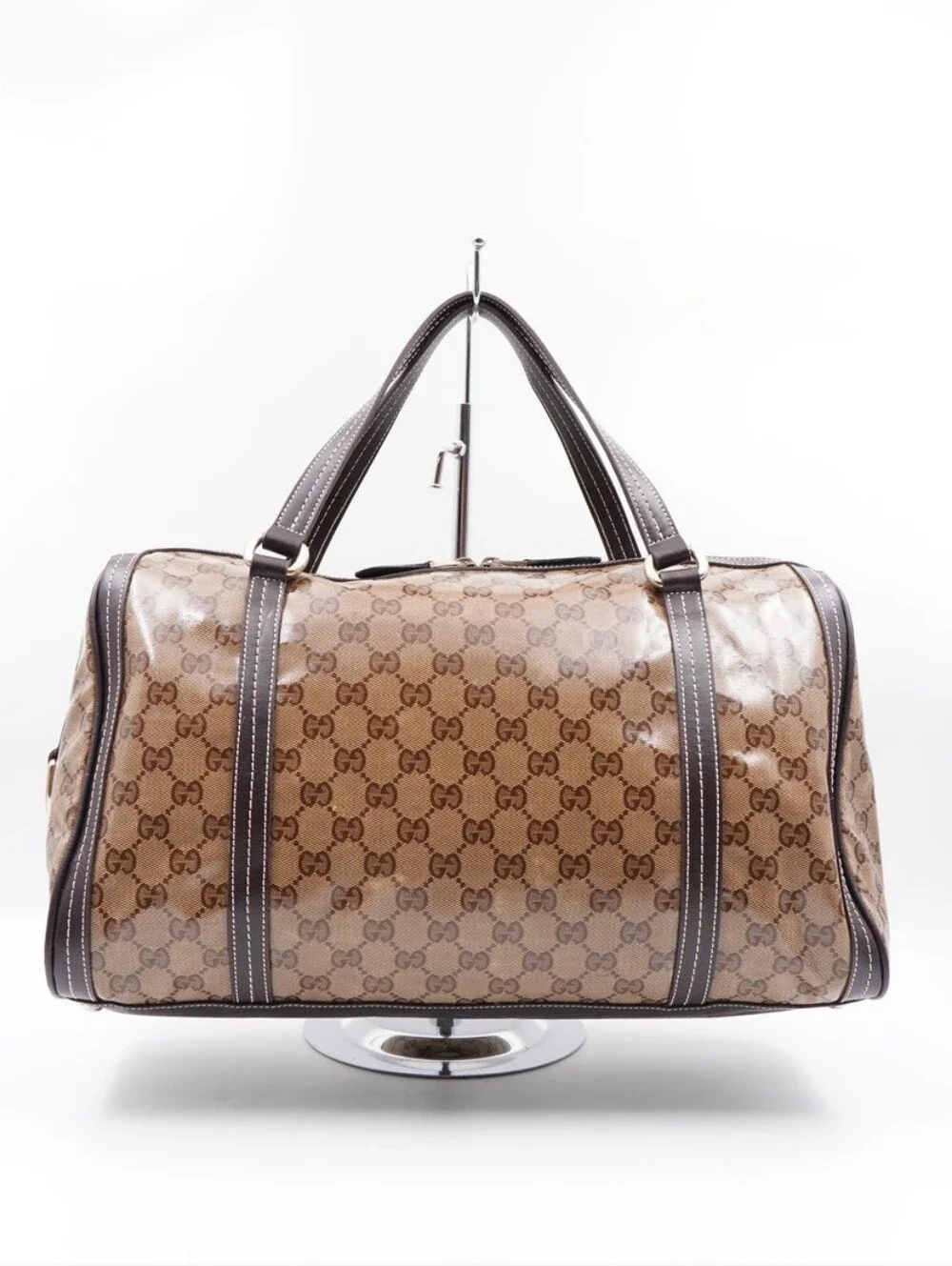 CM18 💗 Gucci Crystal Monogram Duchessa Boston Bag