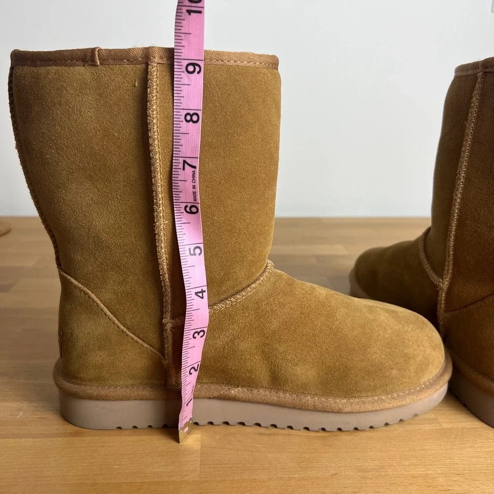 Koolaburra by UGG‎ Classic Tall Boots Chestnut Suede Sheepskin Lined Size 8