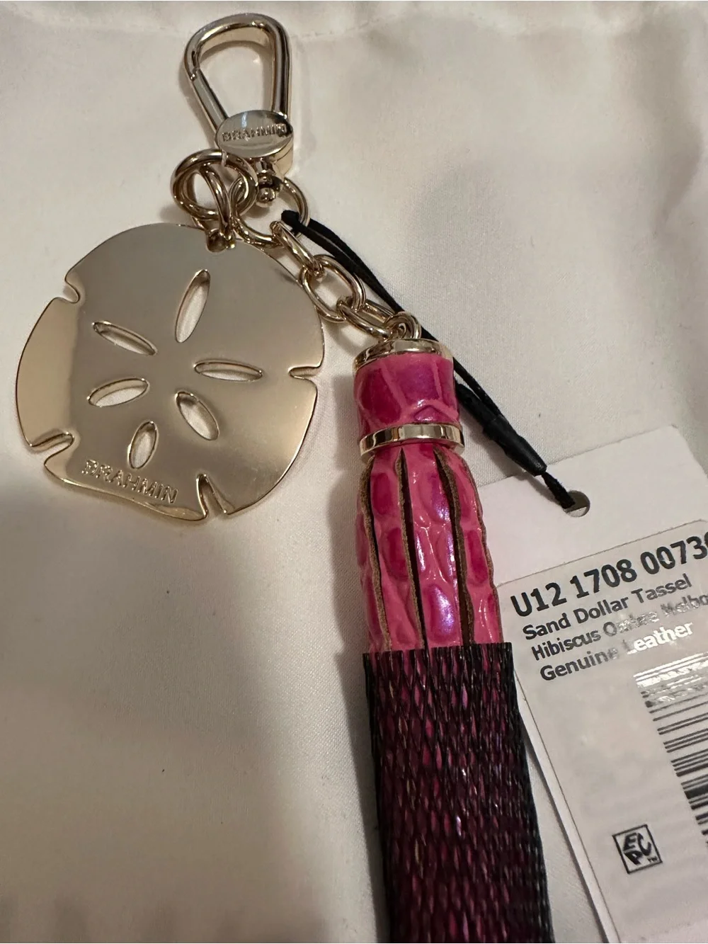 Brahmin leather tassel