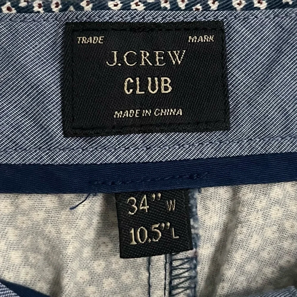 J. Crew • Floral Blue Patterned Club Shorts