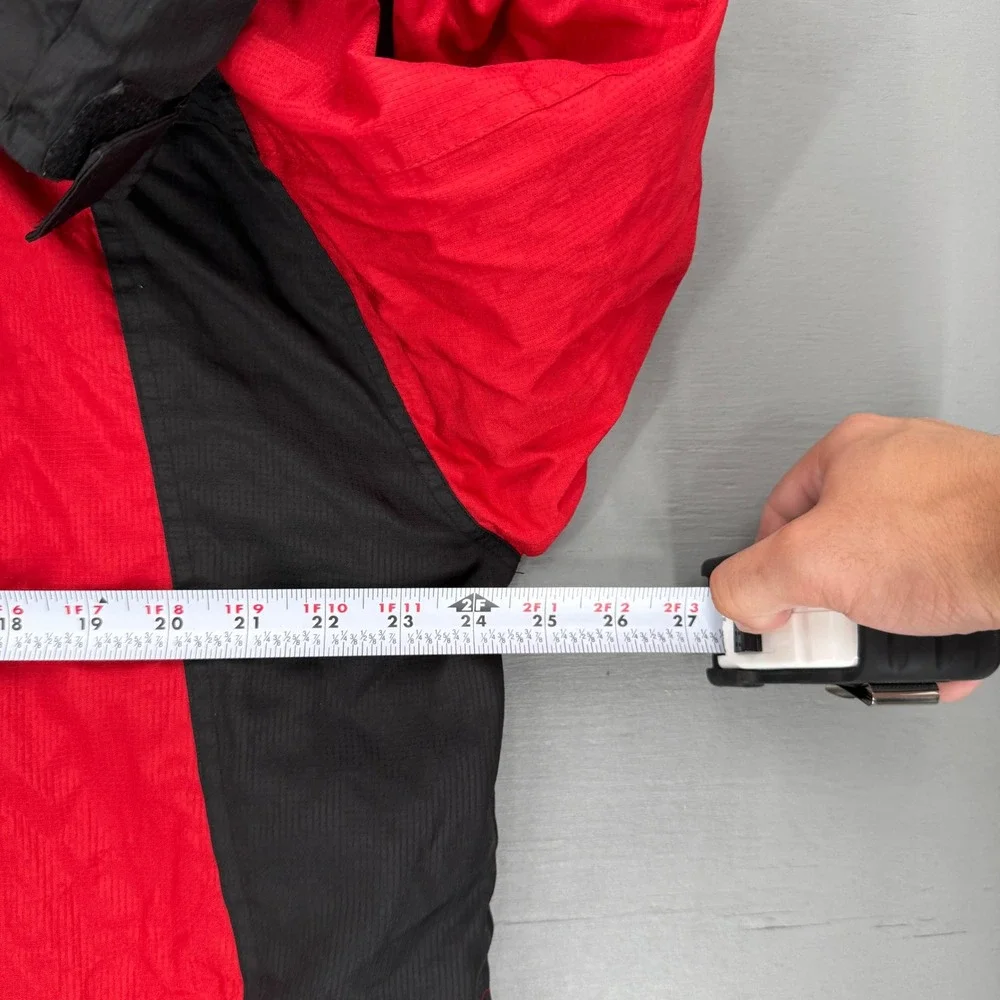 The North Face red includes front