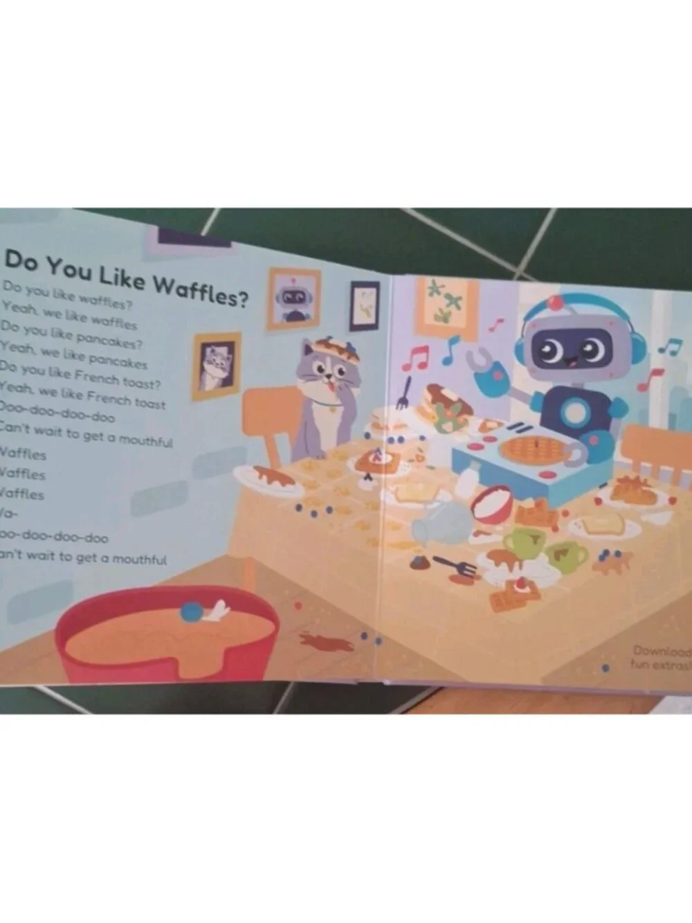 Pancake Robot Six Silly Songs Rechargeable Headphone Accessible