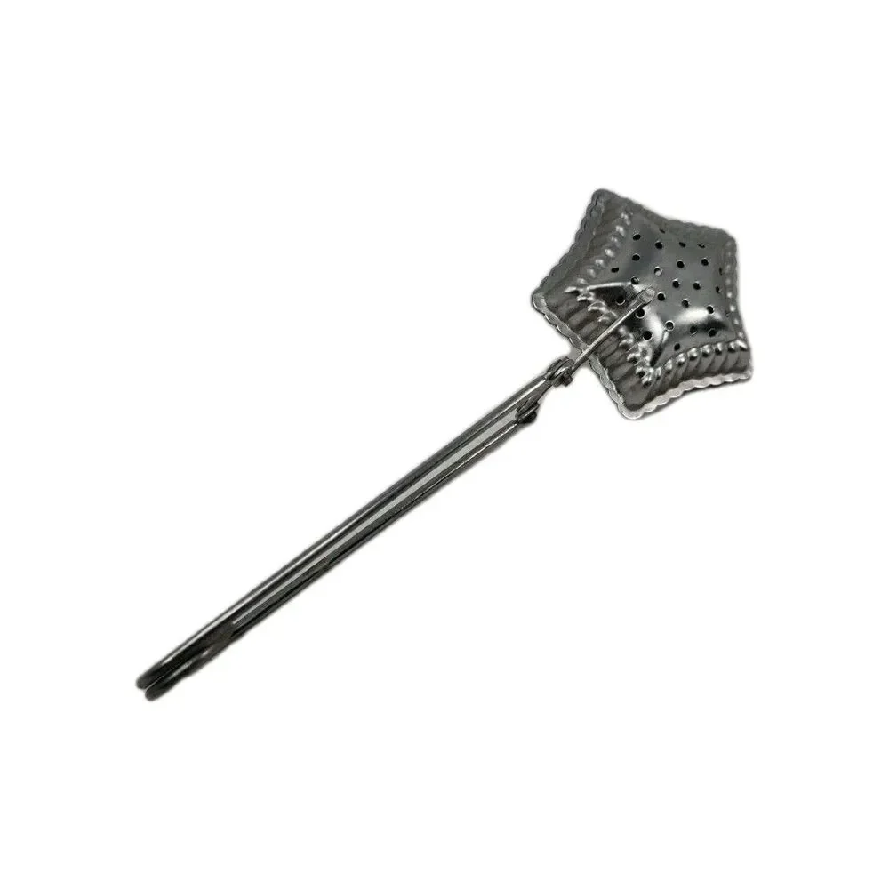 Vintage Star Shaped Metal Tea Infuser Tongs Loose Leaf Tea Steeper Strainer MCM