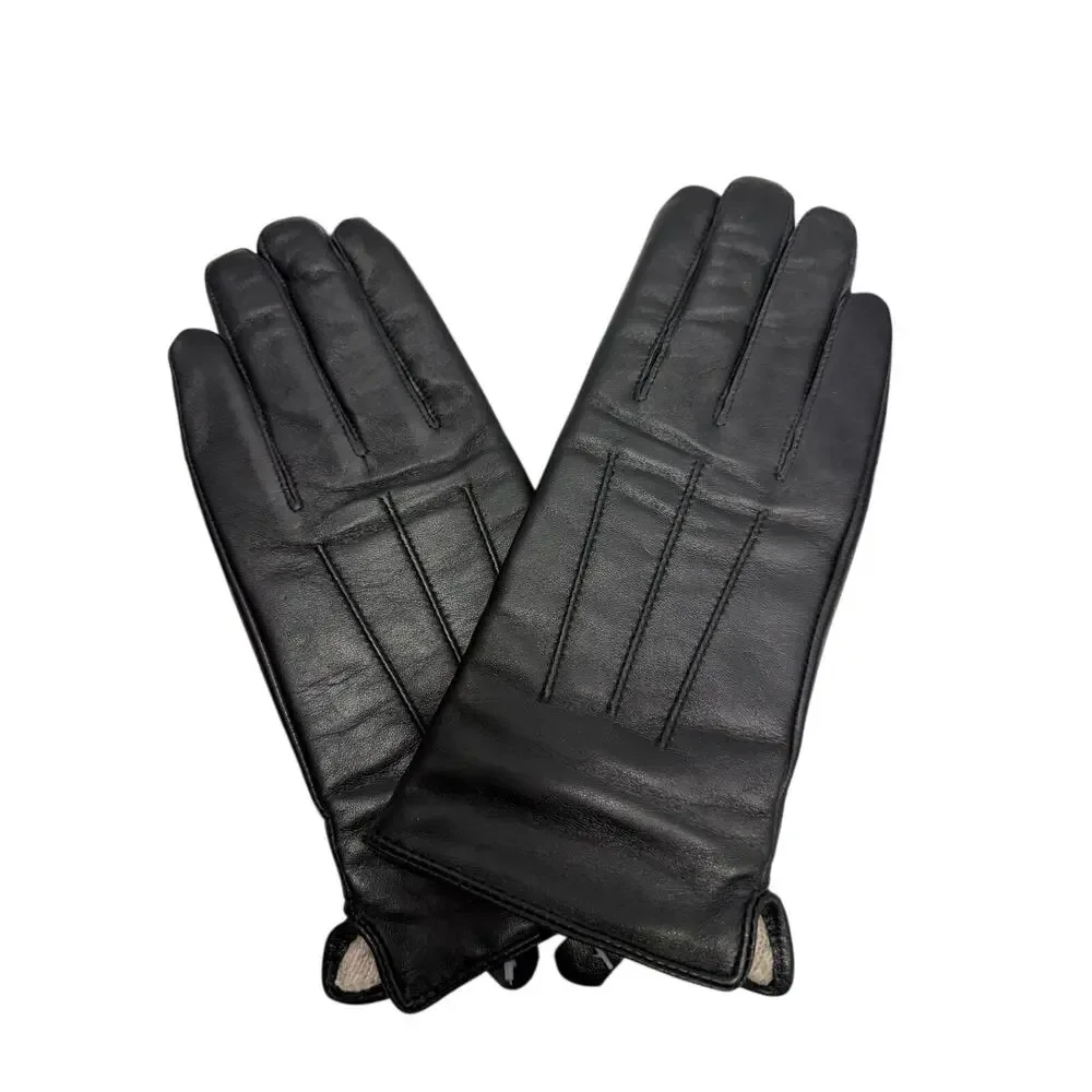 100% Leather Gloves Insulated sz XL Women’s Winter NEW #K175