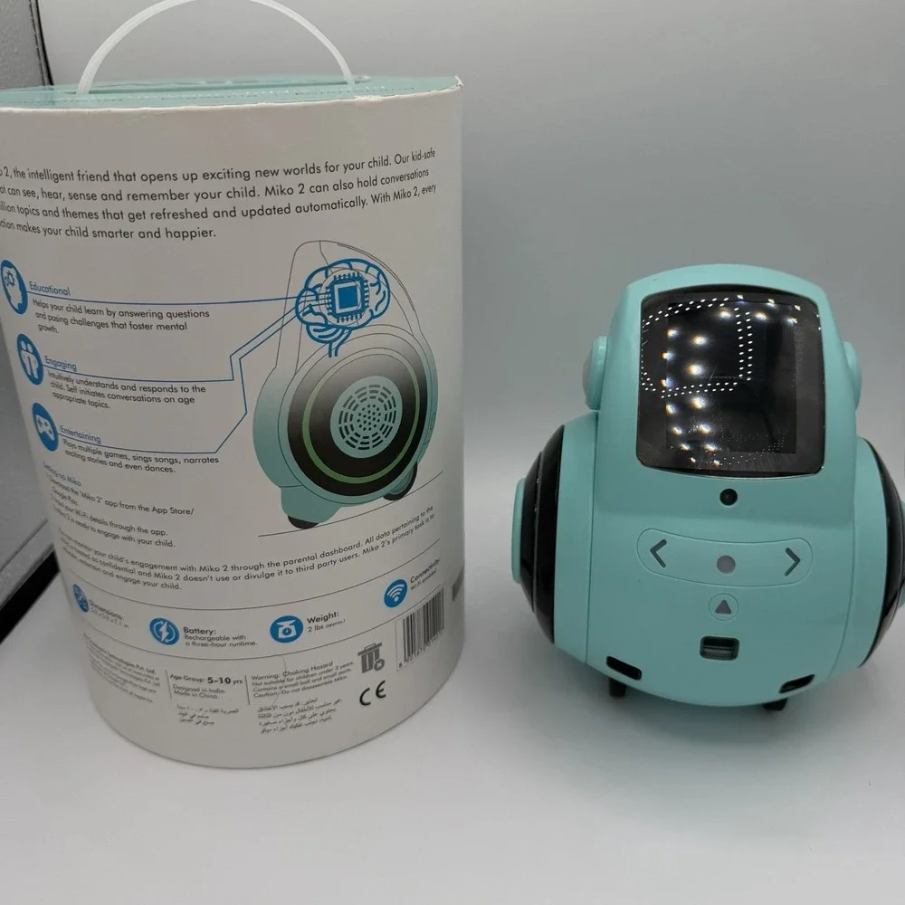 MIKO 2 Blue THE PLAYFUL EDUCATIONAL Engaging ROBOT TOY Open Box