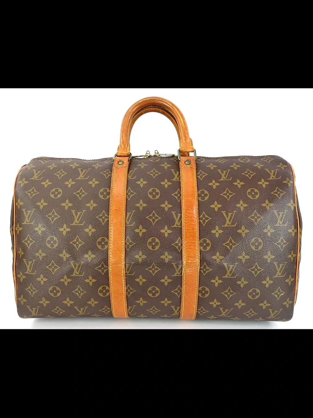 Louis Vuitton Brown Monogram Keepall Duffel Bag
