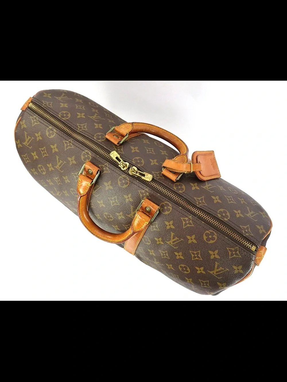Louis Vuitton Brown Monogram Keepall Duffel Bag