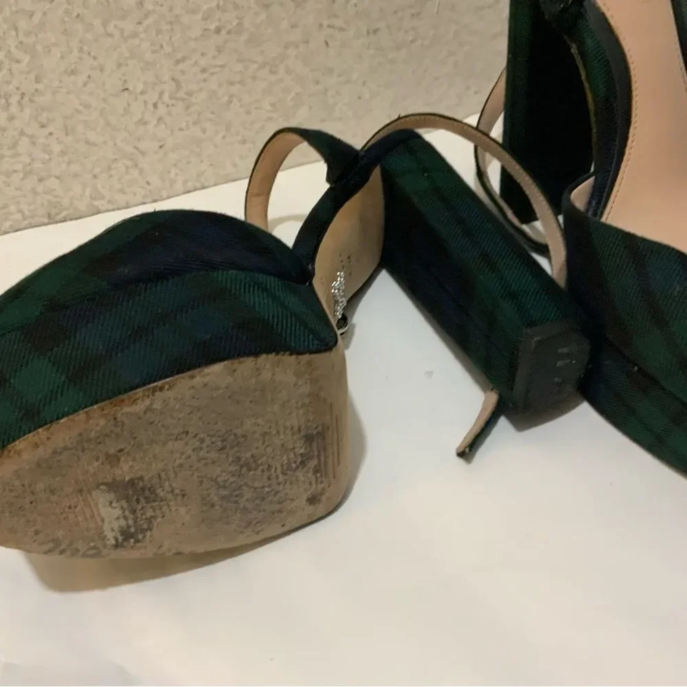 Antonio Melanix Born on Fifth Liv Tartan Plaid Closed Toe Platform Dress Pumps