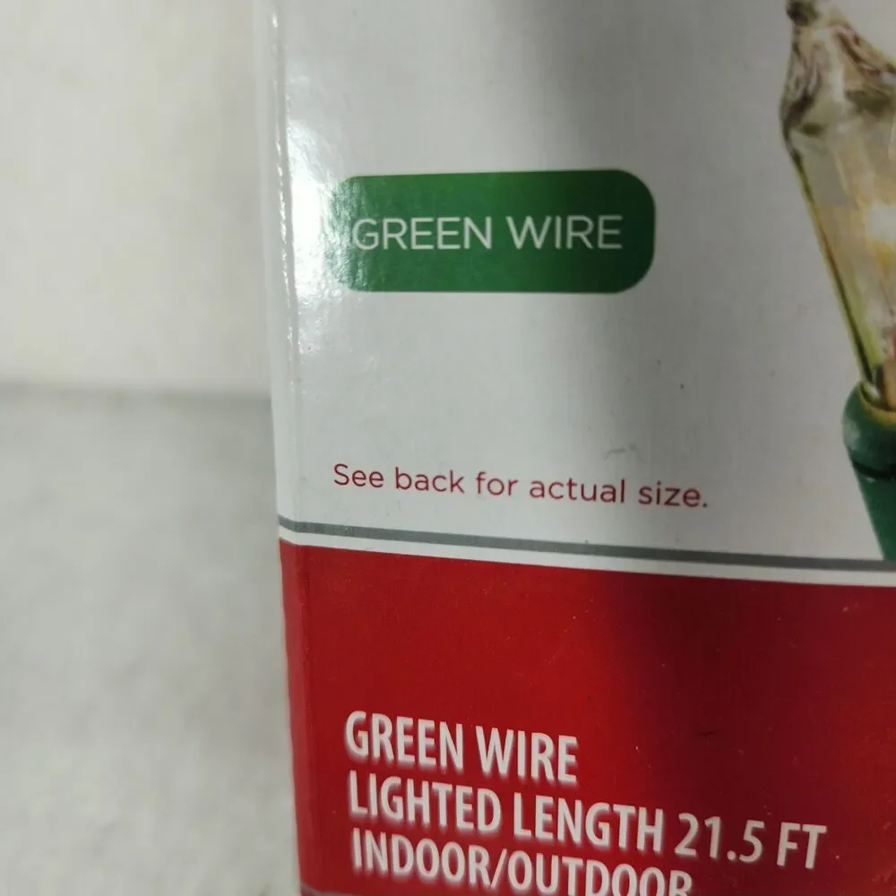 Holiday Time 100 Clear White Christmas Mini Lights, String, Indoor/Outdoor