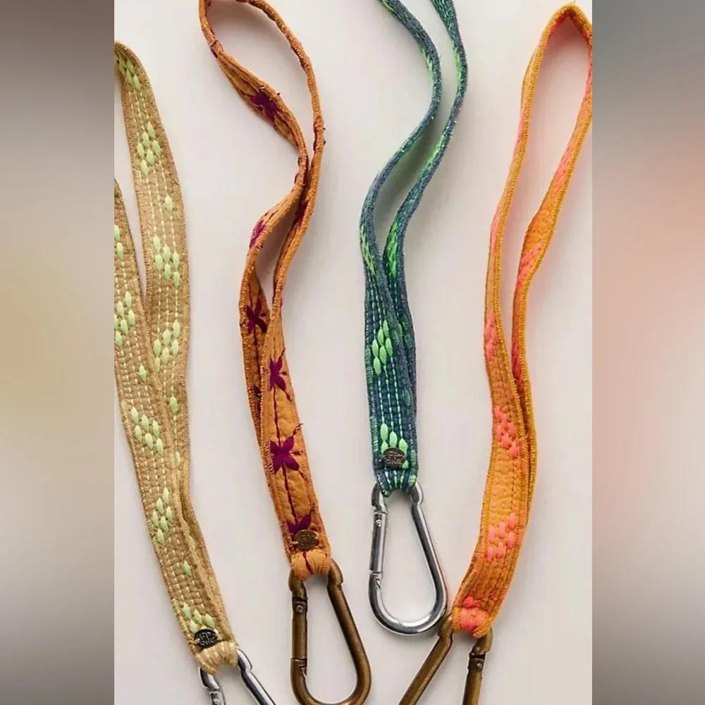 NWT‎ - - Free People - One Upcycled Lanyard (green)
