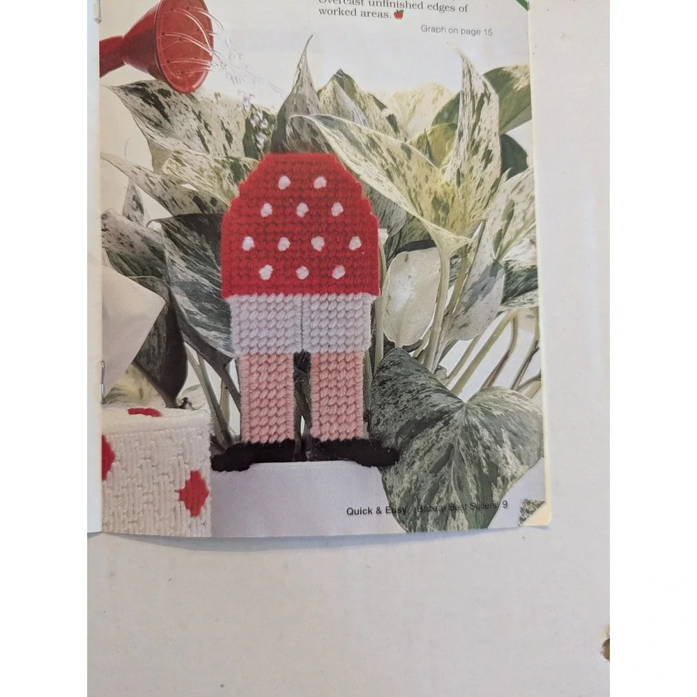 1992 Quick Easy Plastic Canvas Bazaar Best Sellers Craft Book Patterns 913208‎