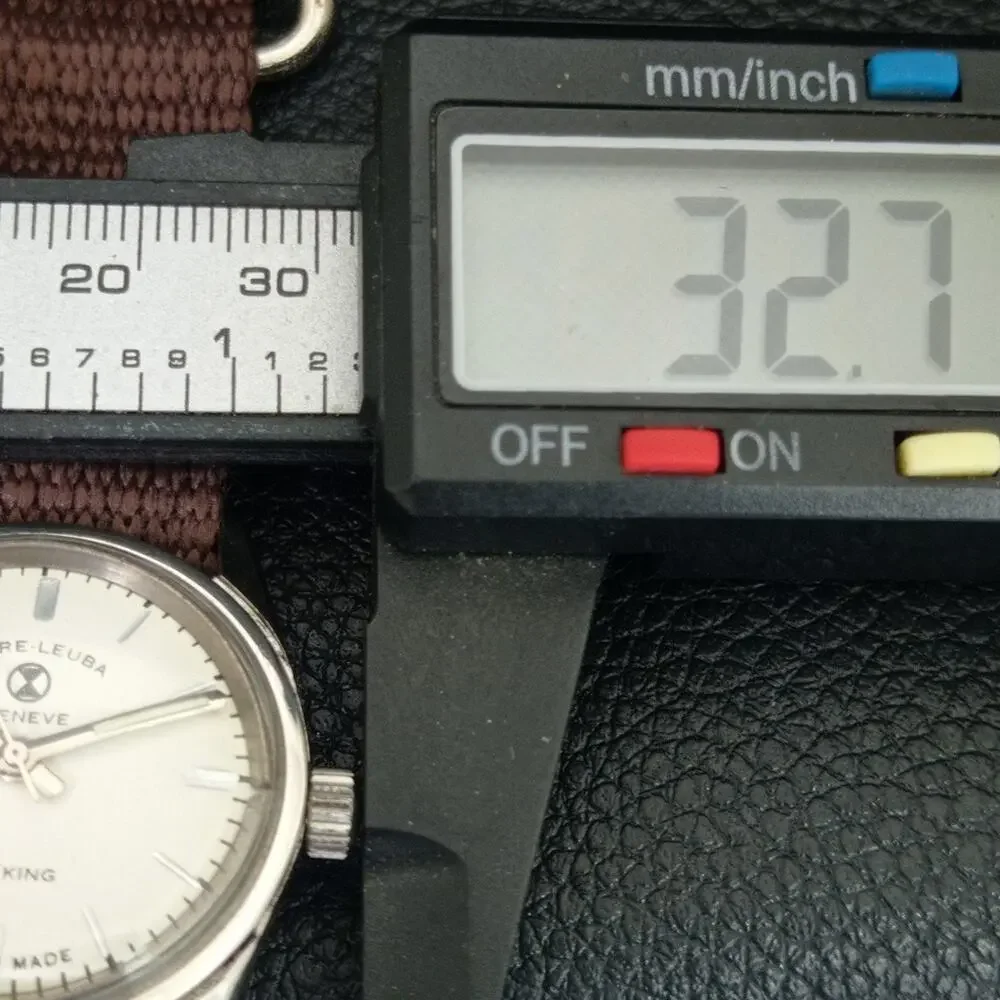 Vintage 1989 Favre Leuba Manual Mens Silver Watch W/NATO Strap