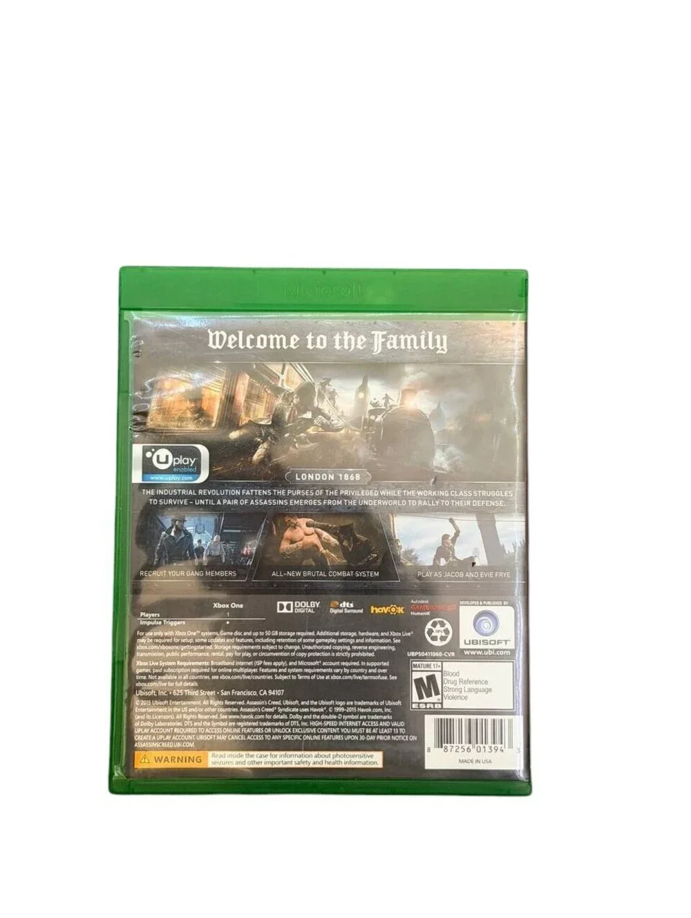 Assassin's Creed Syndicate — 2015 — Xbox One — Ubisoft (Limited Edition)