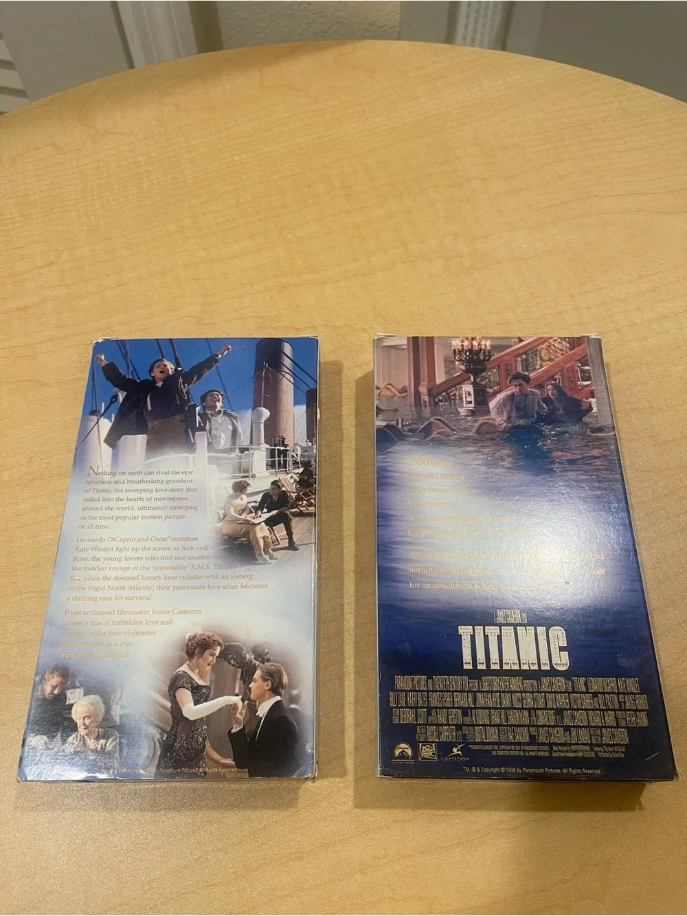 Titanic VHS Movie Boxes - Set of 2