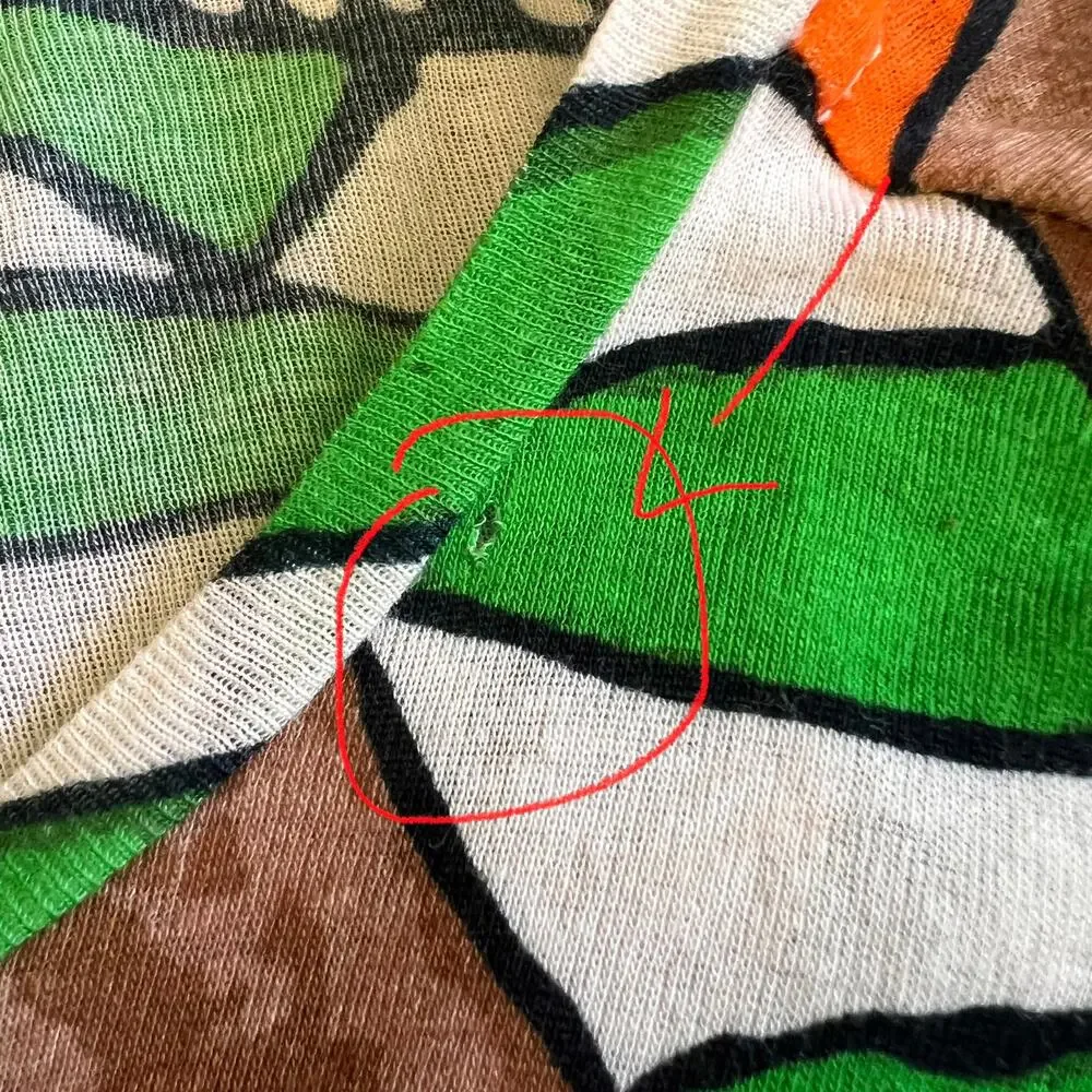 Tory Burch Green/ Blue long sleeve crew neck top size XS bird print