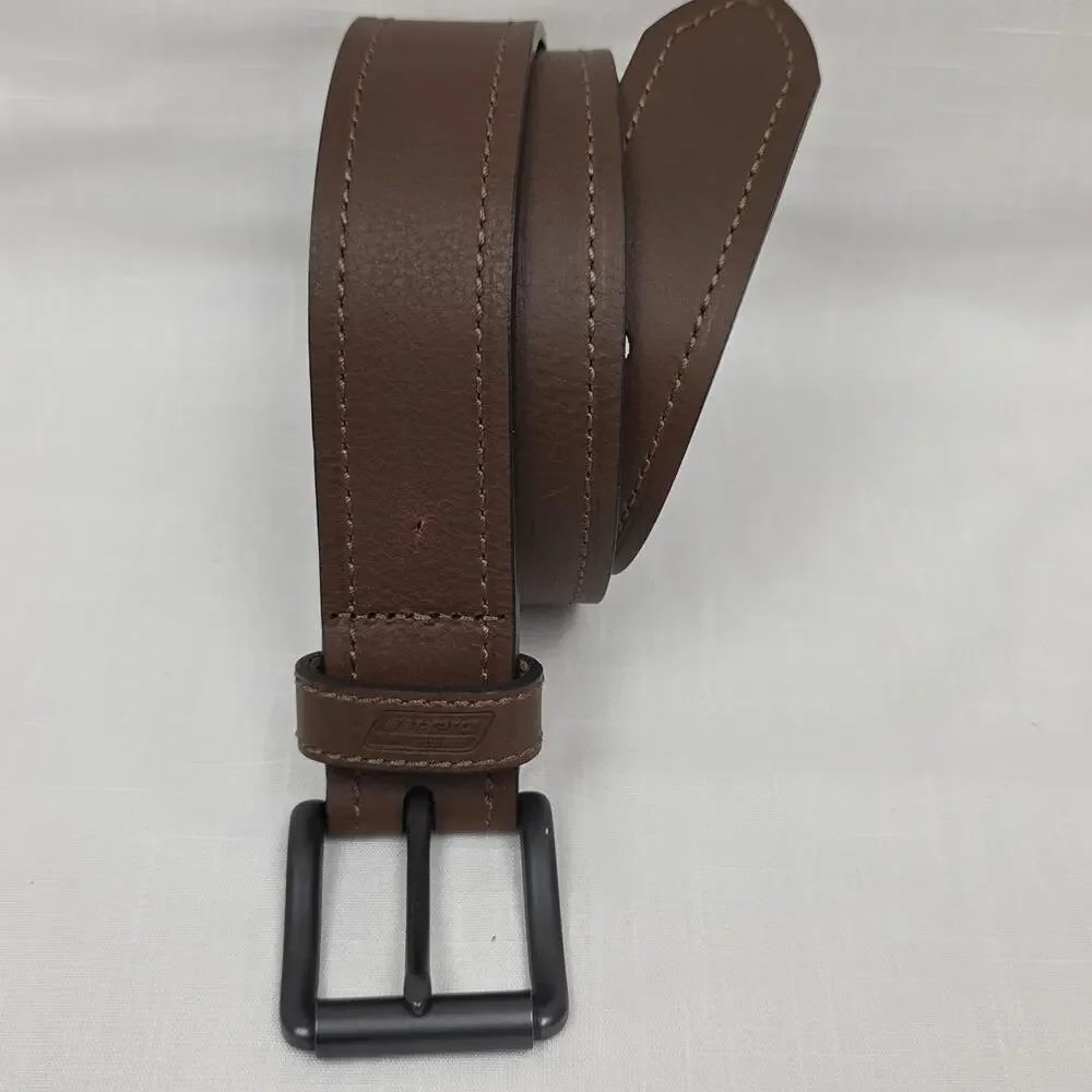 Dickies Genuine Leather Belt Brown Matte Black Buckle Size 42 Men's New