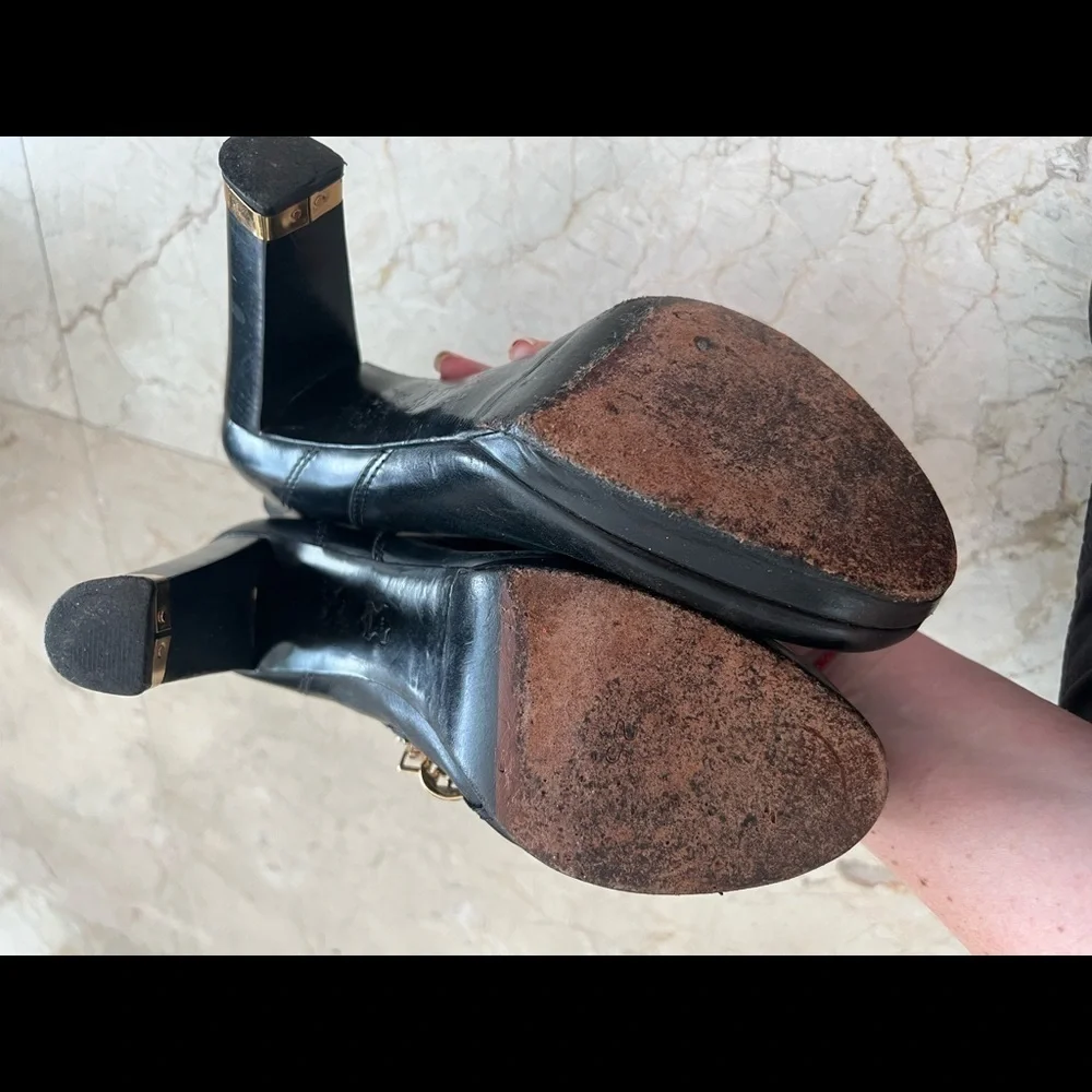 Tory Burch Leather Boots Size 7.5 M
