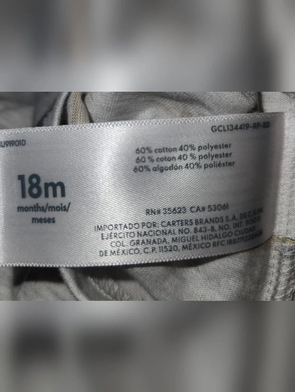 Carters new tags