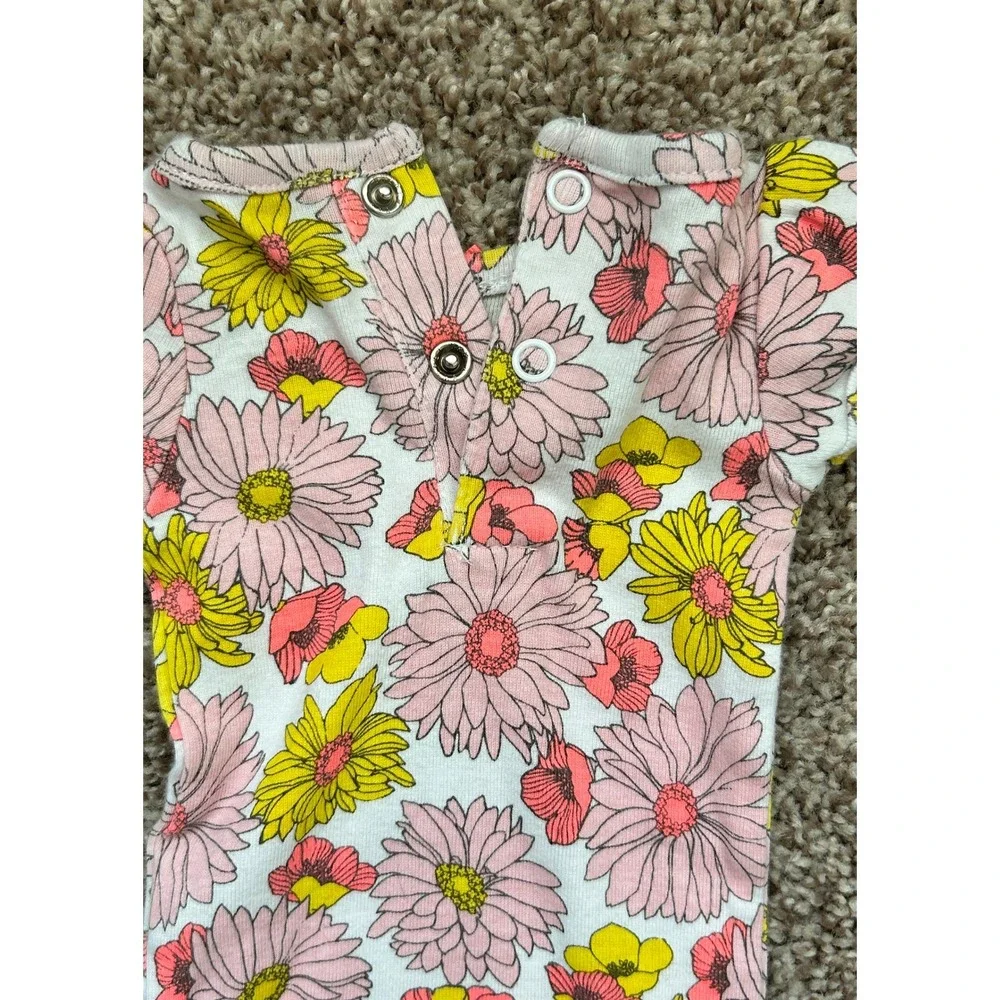 Carters Just One‎ You Baby Girls Short Sleeve Floral Hummingbird Bodysuit 3-Pack