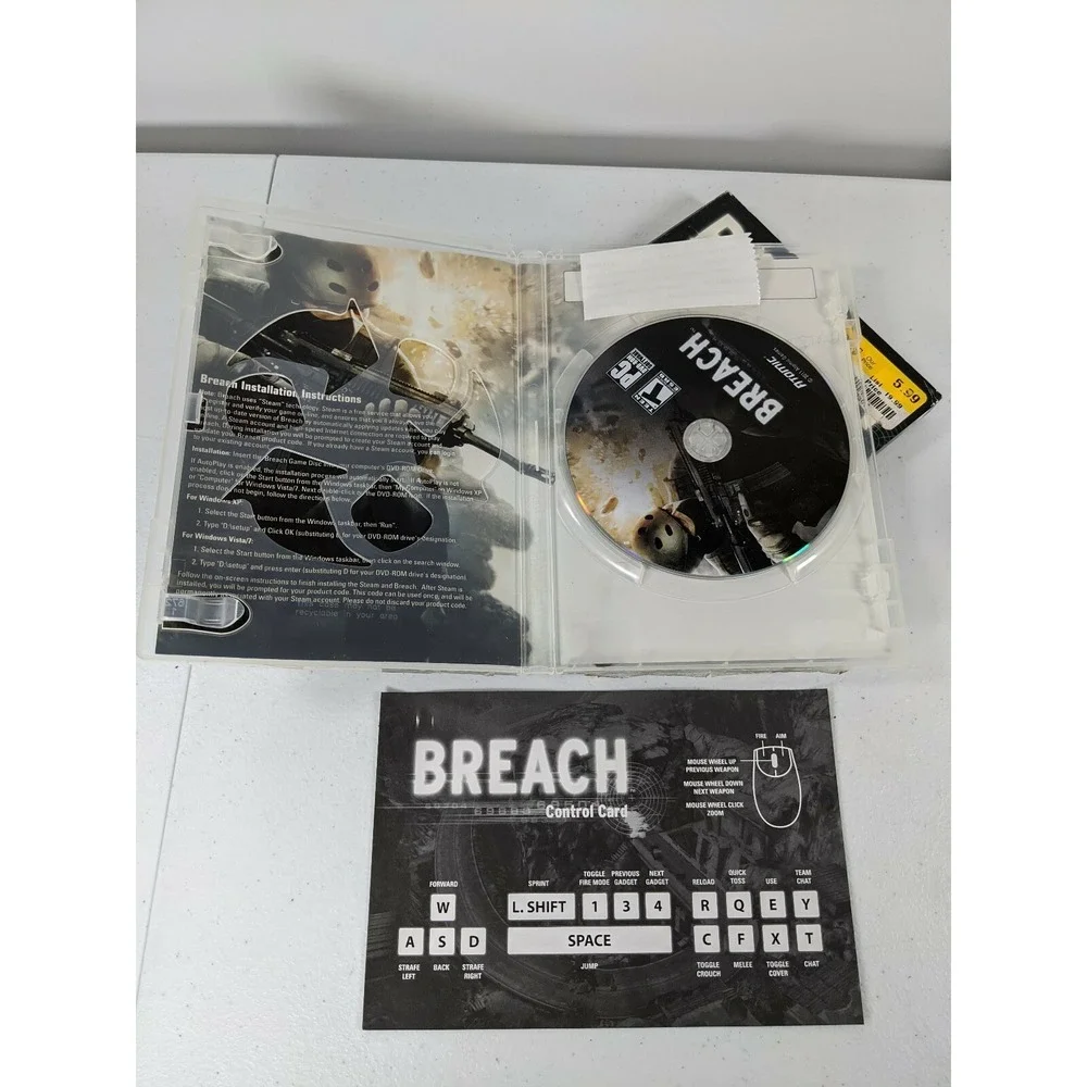Lot of 2‎ war Games Act of war Direct Action And Breach  PC games