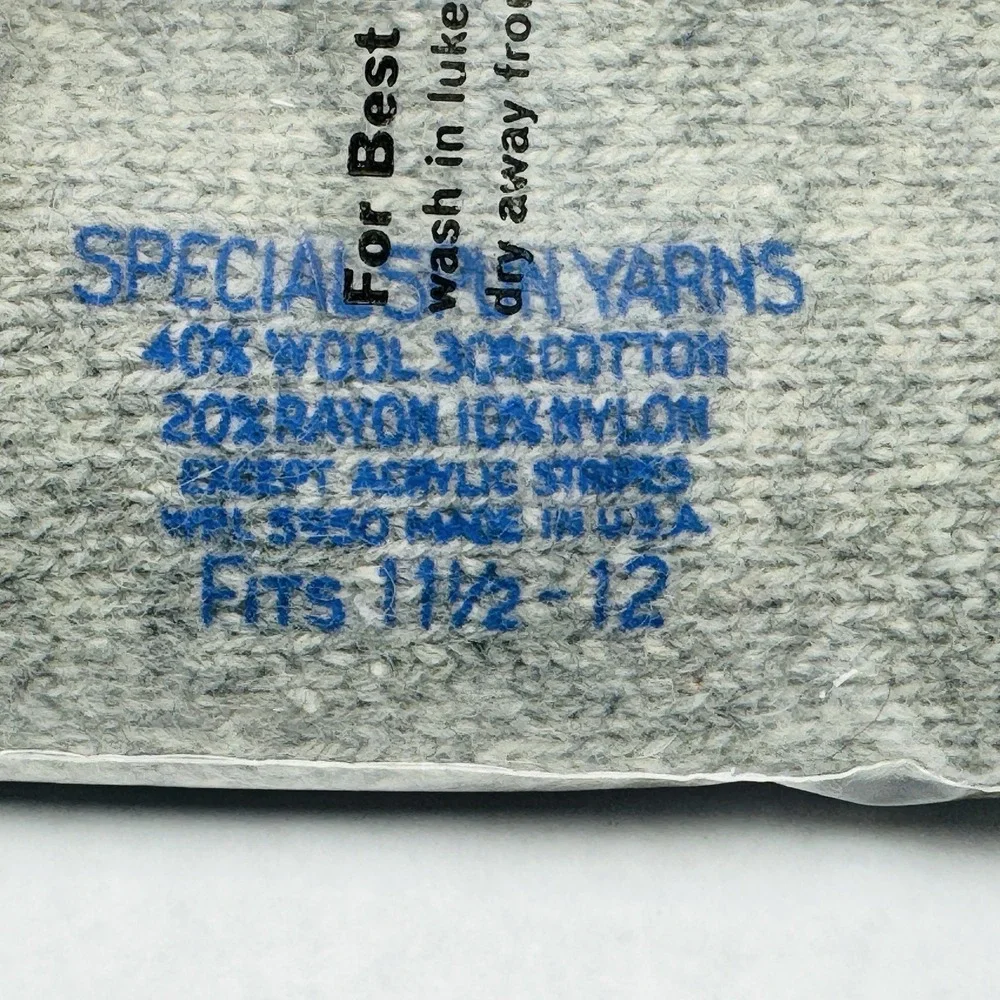 NOS Vintage Hunting Long Socks Men's Sears Roebuck Original Label Bag sz 11.5-12