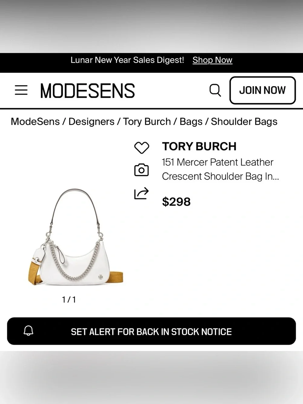 Tory Burch reflects simple