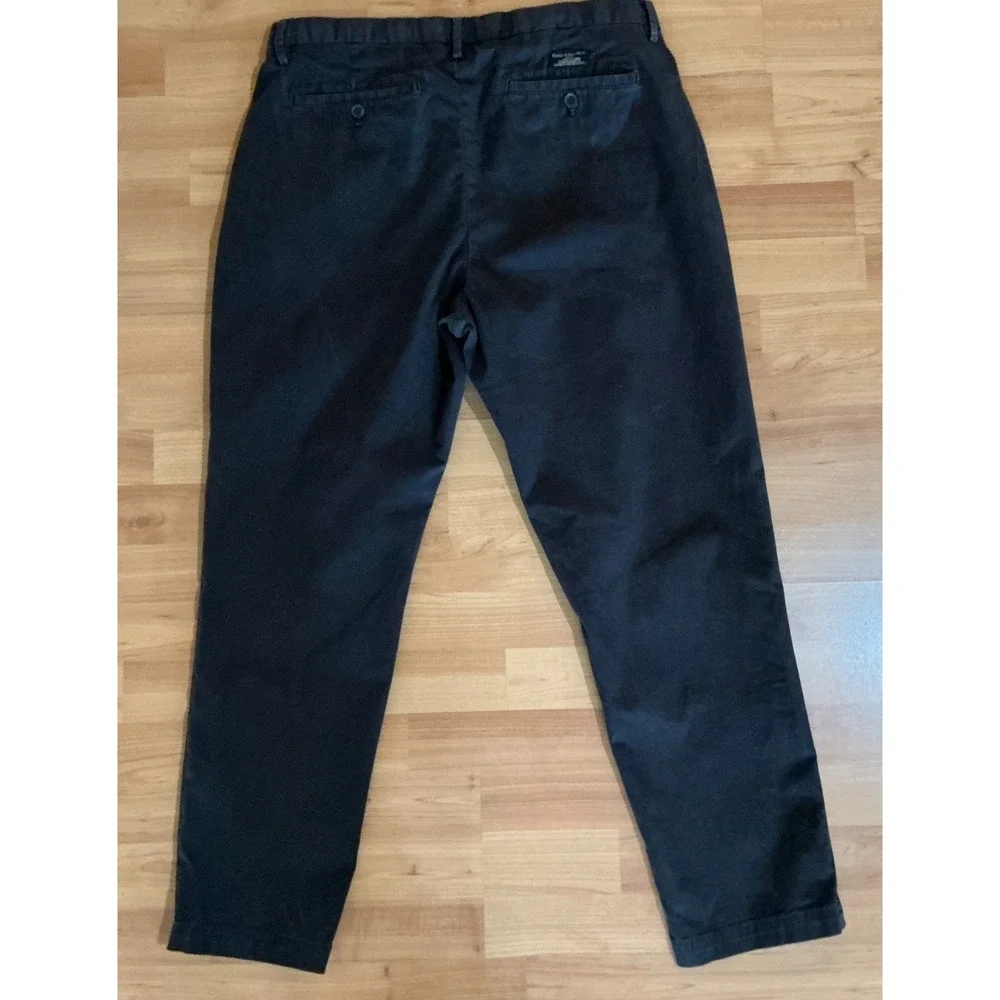 Banana Republic Lived-In Chino Athletic Fit 34 Brown Stretch‎ Pants Mens