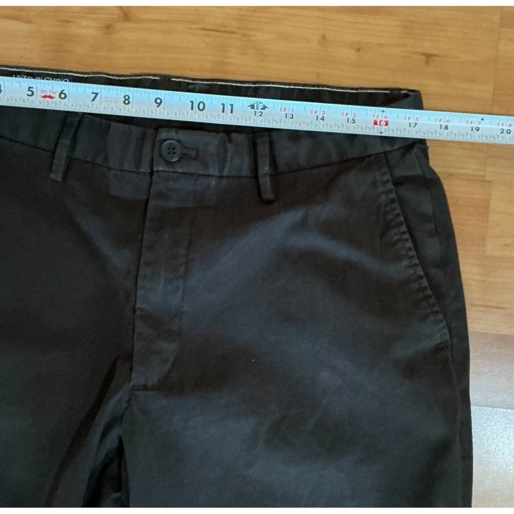 Banana Republic Lived-In Chino Athletic Fit 34 Brown Stretch‎ Pants Mens