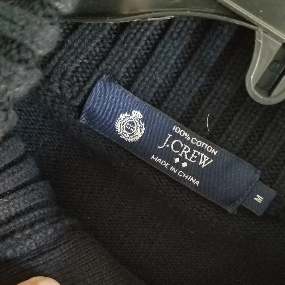 J. Crew pullover blue turtleneck