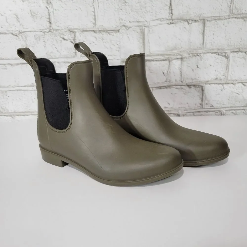 Merona green cute rain boots