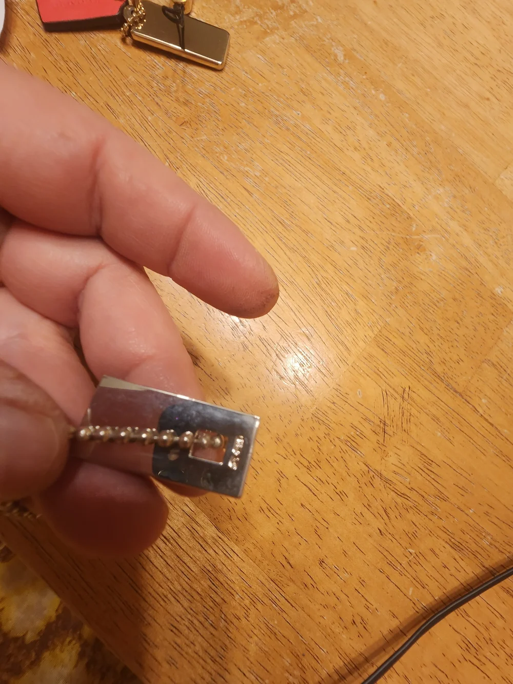 Gucci polished rectangular