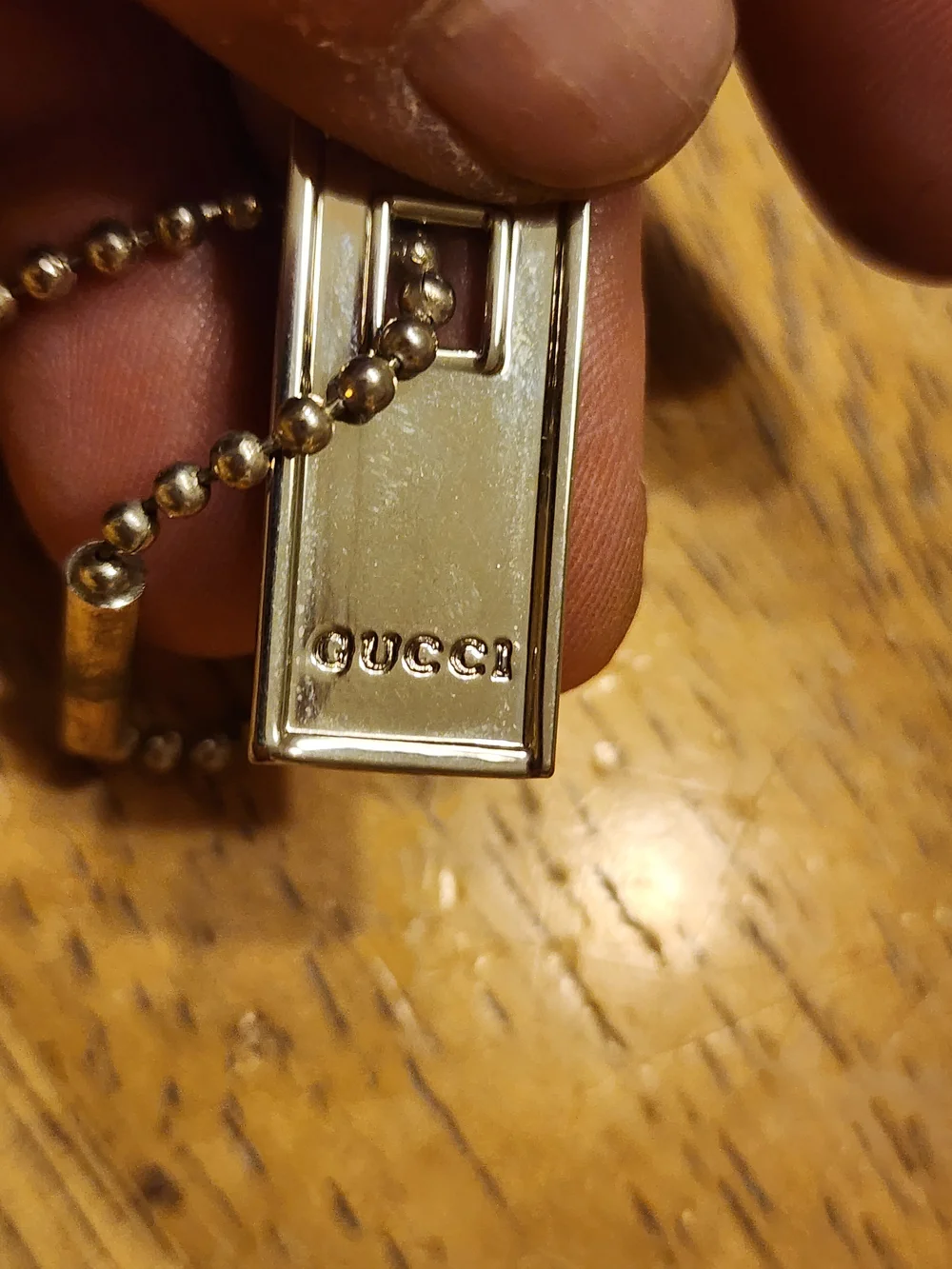 Gucci polished rectangular