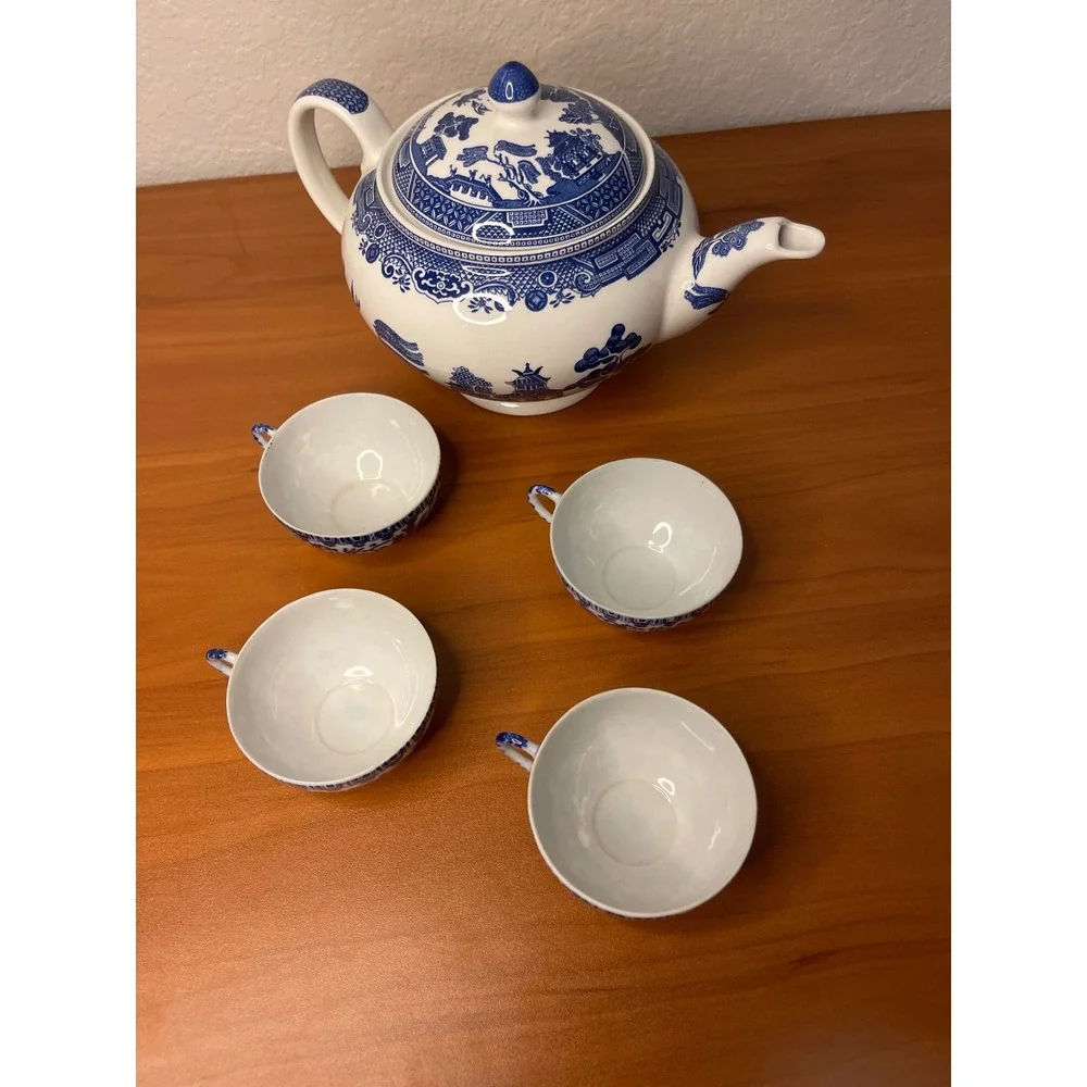 Occupied Japan vintage blue
