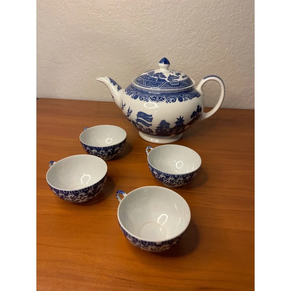 Occupied Japan vintage blue