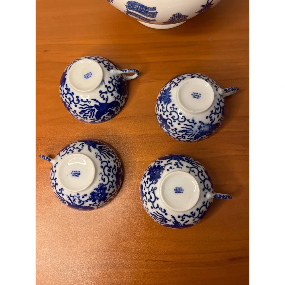 Occupied Japan vintage blue