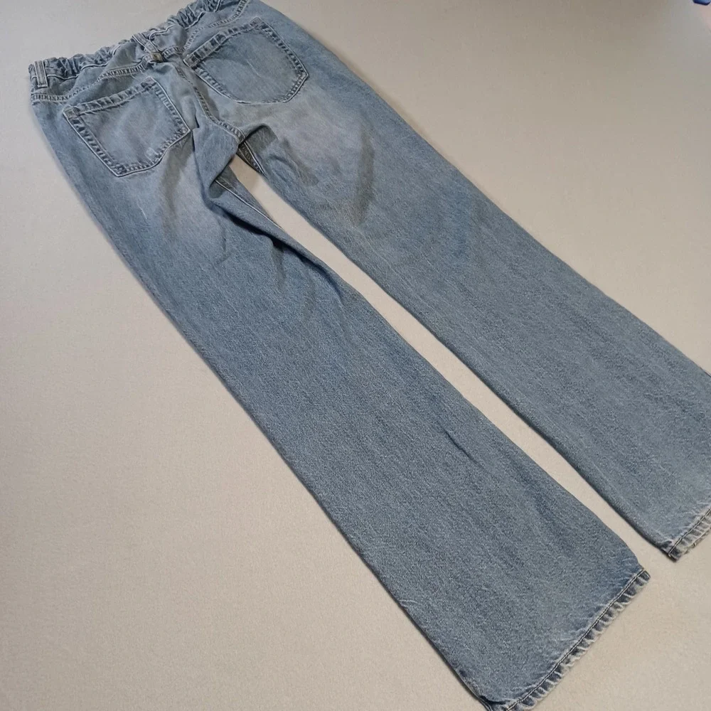Old Navy Boys Didley Bootcut Jeans Light‎ Wash Adjustable Waist Size 18 Regular