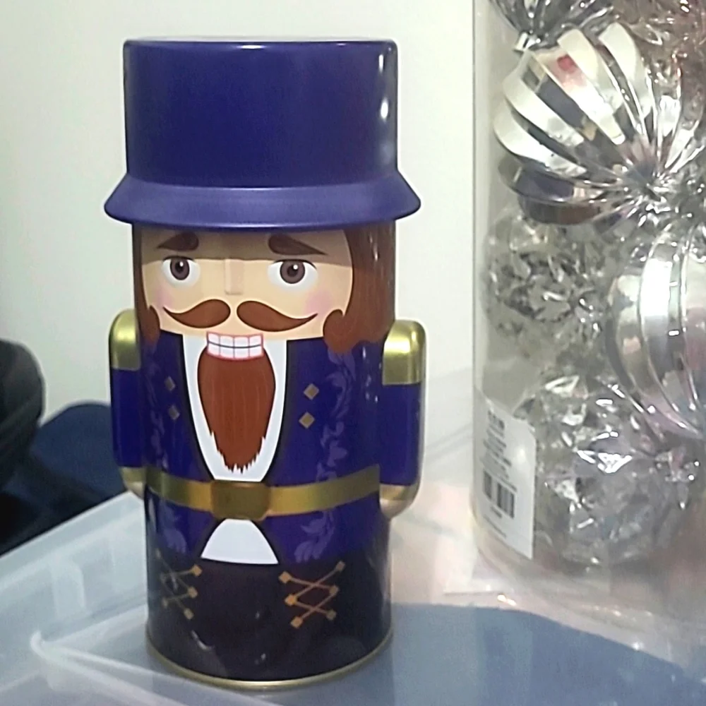 Nutcracker Cookie Tin Cans,Soldiers, Stockings ,3 pcs.